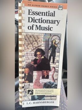 Alfred Dictionary of Music Coffee Table Book – White, Black, Cream, Brown